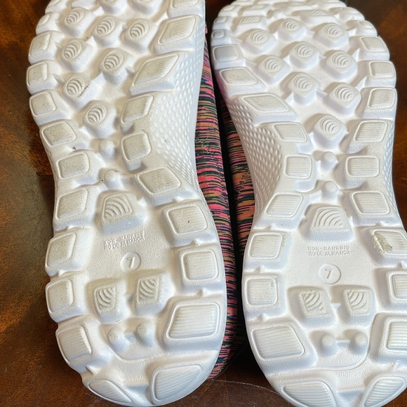 LADIES COOL WAVE MEMORY FOAM SIZE 7 Black/White\Hot Pink and Tan. - Picture 13 of 14